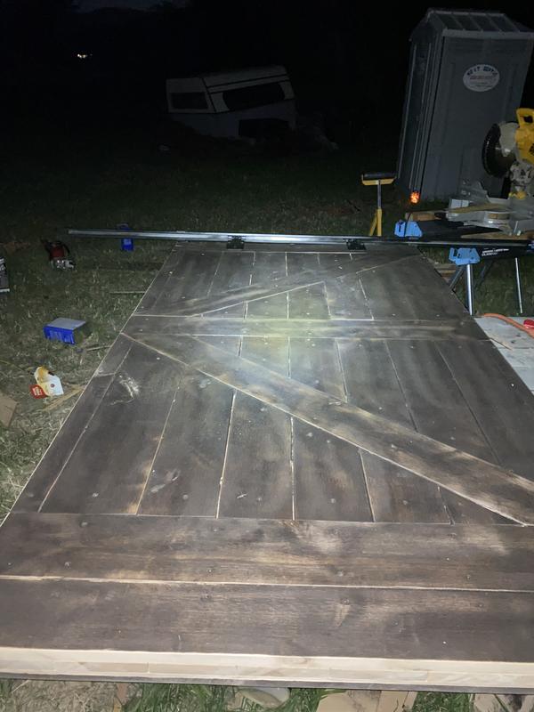 Barn door built from scratch