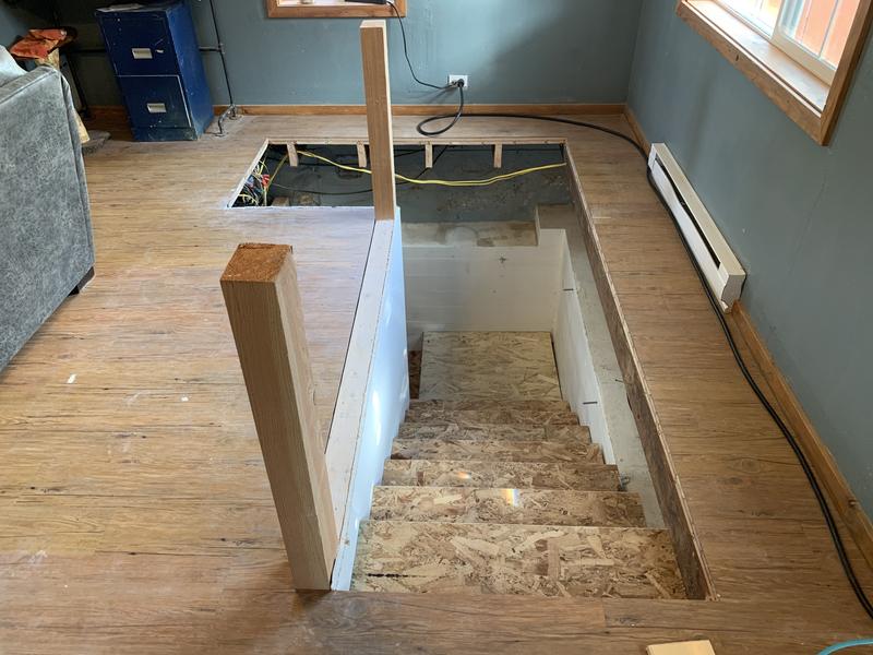 New stair going in